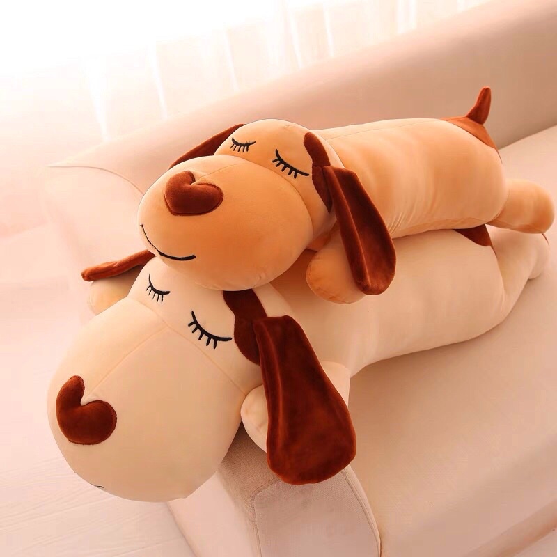 Gối ôm Gấu bông chó Husky chất liệu bông cao cấp đủ size 70cm, 90cm, 1m15cm