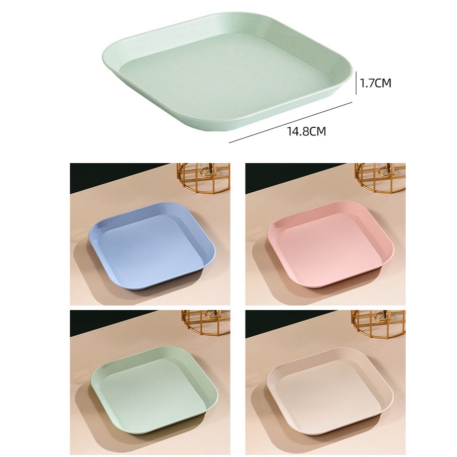 Set 4 Đĩa Lúa Mạch Vuông  Havaco Dd1