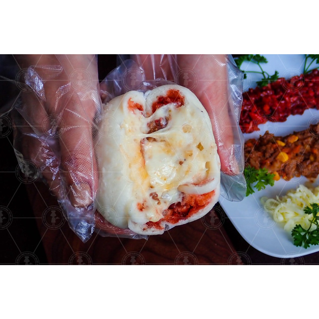 Bánh bao xá xíu phomai men tự nhiên