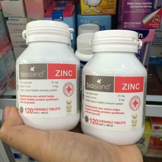 Kẽm ZinC Bio Island Úc 120 Viên - HÀNG CHUẨN AUTH