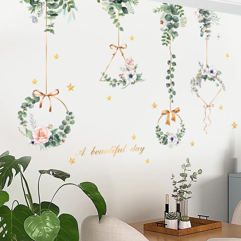 [ĐẸP XỊN] Decal dán tường phòng ngủ cho bé hình cây hoa lá 3D, sticker dán phòng (mẫu Vườn cổ tích)