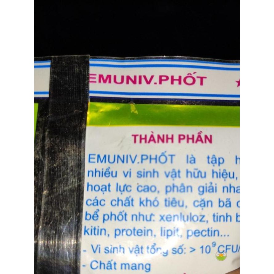 Chế Phẩm Sinh Học EM Emic Ủ Đậu Tương, Ủ Phân Bón Hữu Cơ Gói 200 Gram - emuniv phot