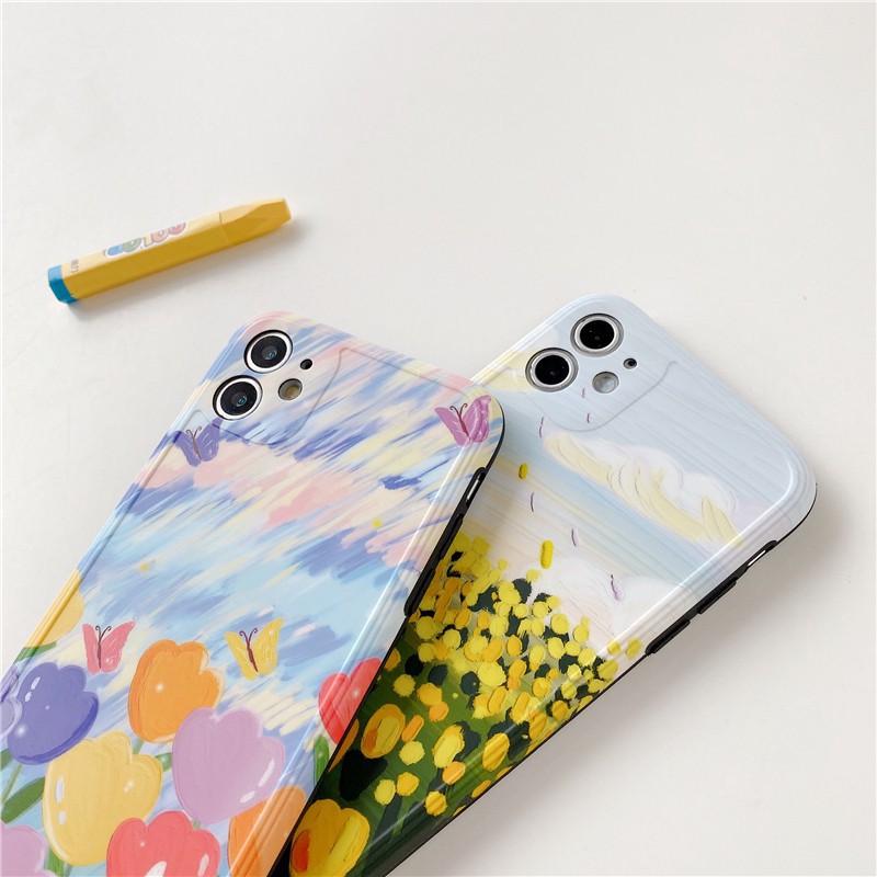 Ốp iphone - Ốp lưng imd new hoa tulip sơn dầu 6/6s/6plus/6splus/7/8/7plus/8plus/x/xs/xsmax/11/11promax-CASE STORE | BigBuy360 - bigbuy360.vn