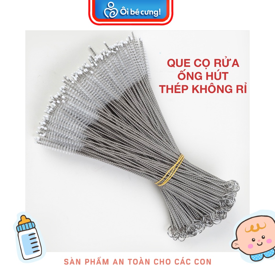 BỘ CỌ RỬA BÌNH SỮA 5 chi tiết cho bé CỌ RỬA NÚM TI ỐNG HÚT siêu sạch siêu rẻ Tay cầm xoay 360 độ ÔI BÉ CƯNG PK.36