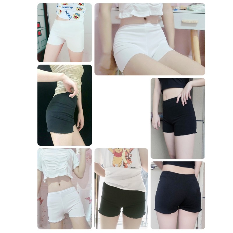 Quần An Toàn Mặc Trong Váy Xiaozhainv Màu Trơn Co Giãn Thoải Mái Thời Trang Cho Nữ | BigBuy360 - bigbuy360.vn