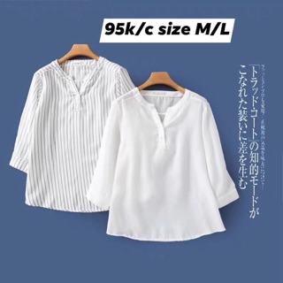 [Order][HN]Áo sơmi nữ cổ tàu tay lỡ TQXK