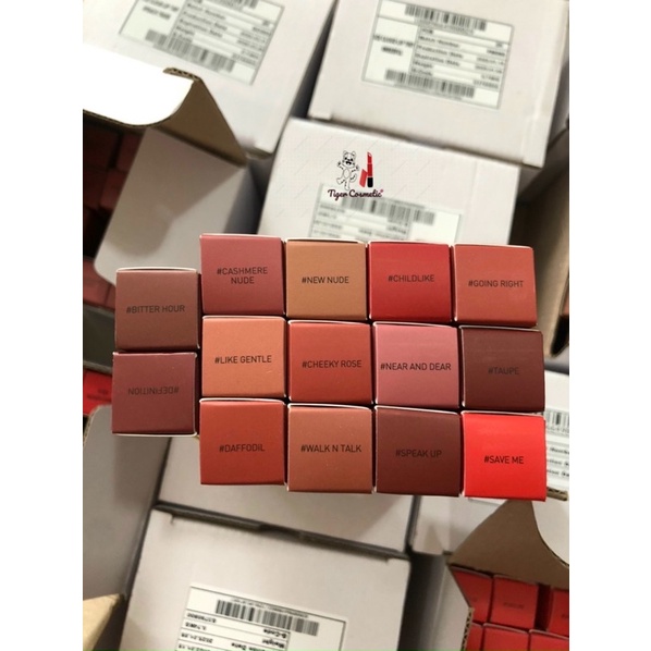 Son Kem 3CE Velvet Lip Tint Bitter Hour Màu Cam Đất Siêu Mịn Môi