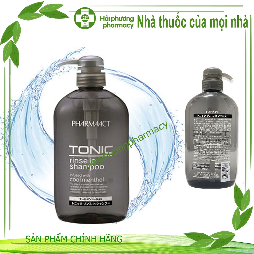 Dầu Gội Dành Cho Nam Tonic Pharmaact 600ml Nhật Bản