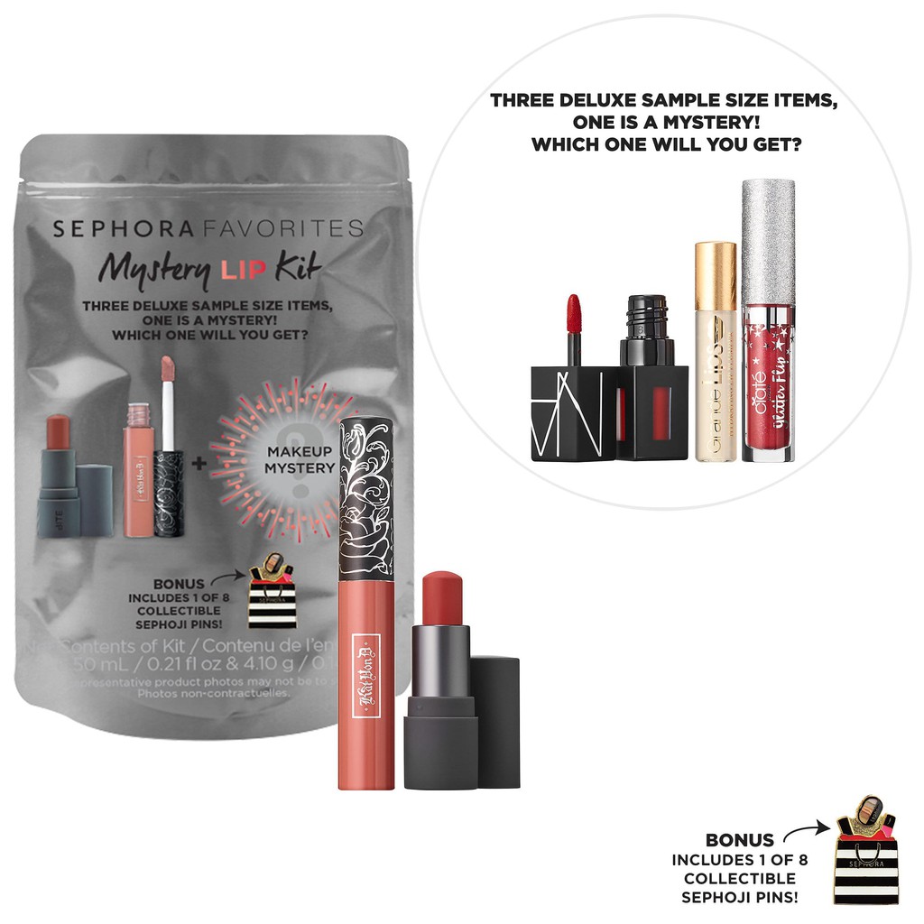 SET SON MINI bí ẩnin SEPHORA MYSTERY LIP KIT