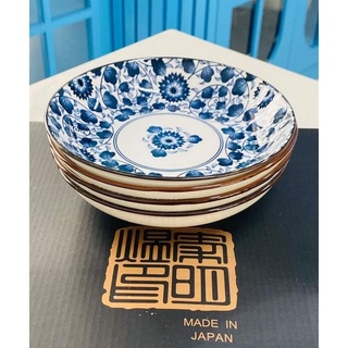 Set 4 đĩa sứ phong cách Nhật Bản