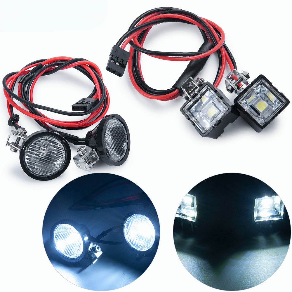 Đèn Pha LED DC 5-7.4V Cho 1/10 RC Crawler Traxxas TRX4 TRX6 Axial Redcat RR10 MST