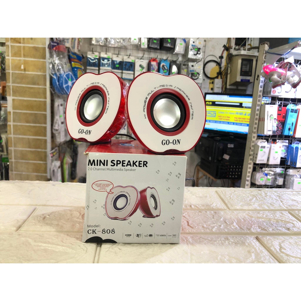 LOA VI TÍNH GO-ON CK-808 HÌNH QUẢ TÁO CỰC ĐẸP