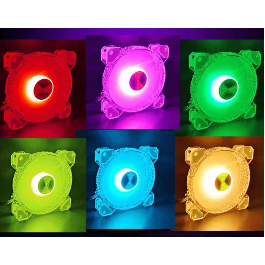 QUẠT LED CASE COOLMOON D1 LED RGB 12CM