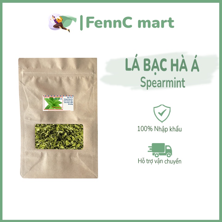 Lá bạc hà Á lá thơm gia vị khô món Âu Dried Spearmint Enko nhập khẩu Thổ Nhĩ Kỳ 100g 300g 500g FENNC