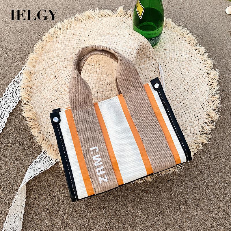 Túi Đeo Chéo canvas Màu Sắc Tương Phản Thời Trang Cho Nữ