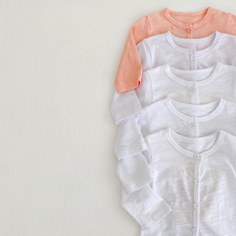 Áo Khoác Cotton Mỏng Tay Dài In Họa Tiết Hoạt Hình Thời Trang Mùa Hè Cho Bé