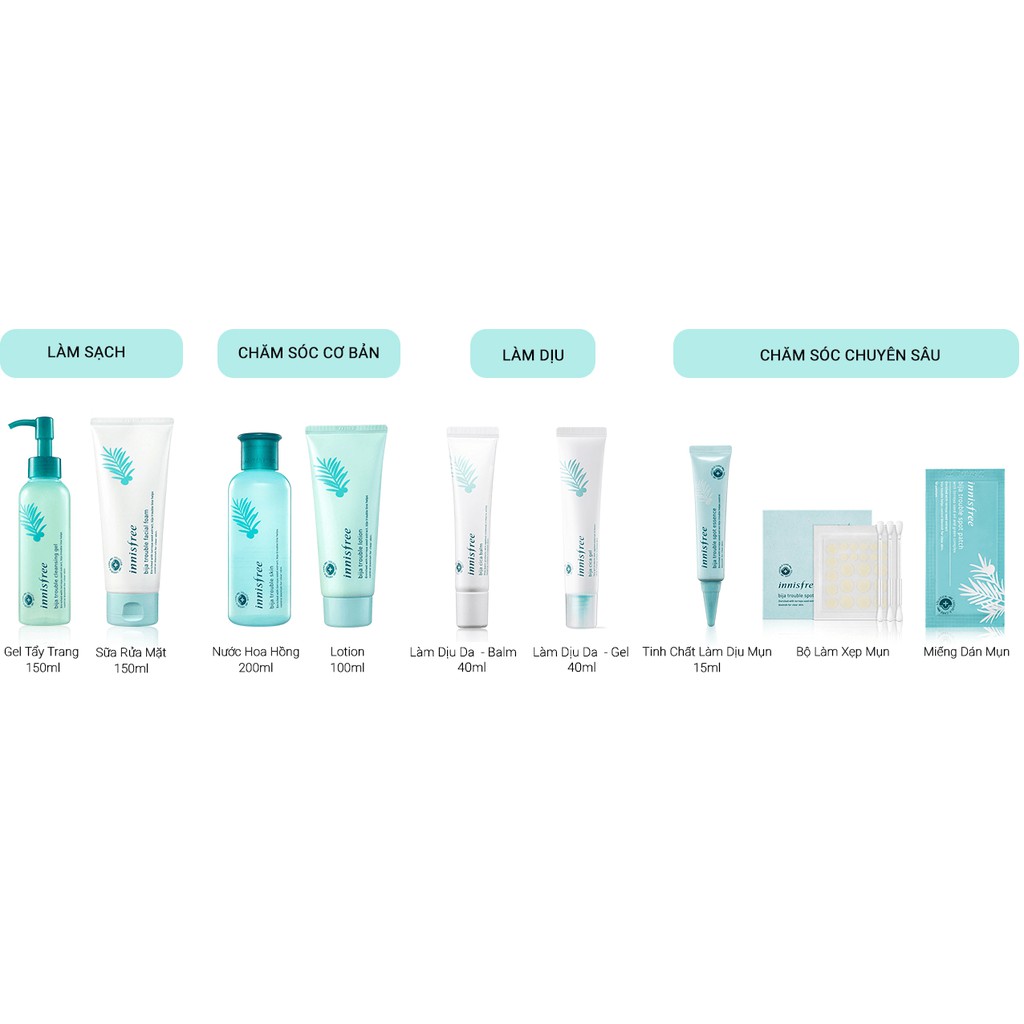 Gel Tẩy Trang Cho Da Mụn Innisfree Bija Trouble Cleansing Gel - 150ml