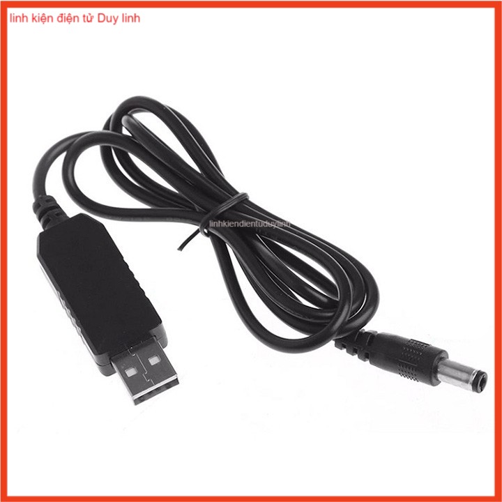 Cáp USB chuyển đổi điện áp 5V sang 9V .