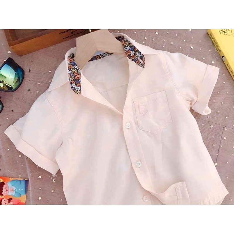 Sơ mi cộc tay bé trai