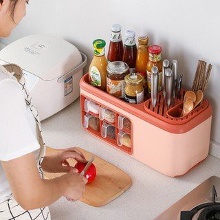 HỘP ĐỰNG GIA V 4- 6 NGĂN ĐA NĂNG CÓ Ô CÀI DAO VÀ NGĂN THOÁT NƯỚC MẪU MỚI 2021.