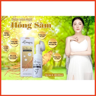 Sữa rửa mặt hồng sâm ncollagen - làm sạch sâu bụi bẩn và bã nhờn từ sâu lỗ chân lông