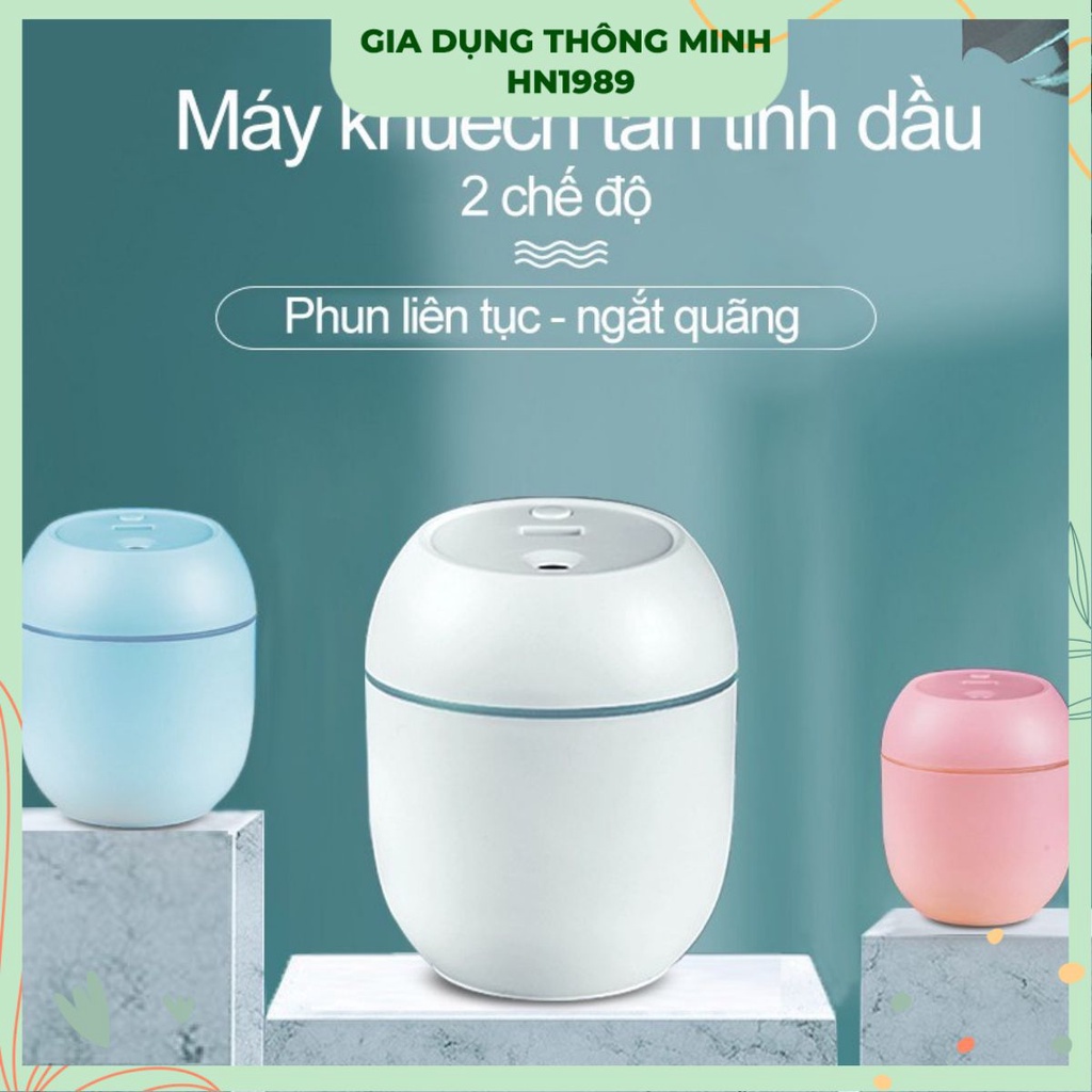 Máy khuếch tán tinh dầu phun sương tỏa hương thơm khử mùi đuổi muỗi dùng cho phòng ngủ và trong xe hơi 220ml