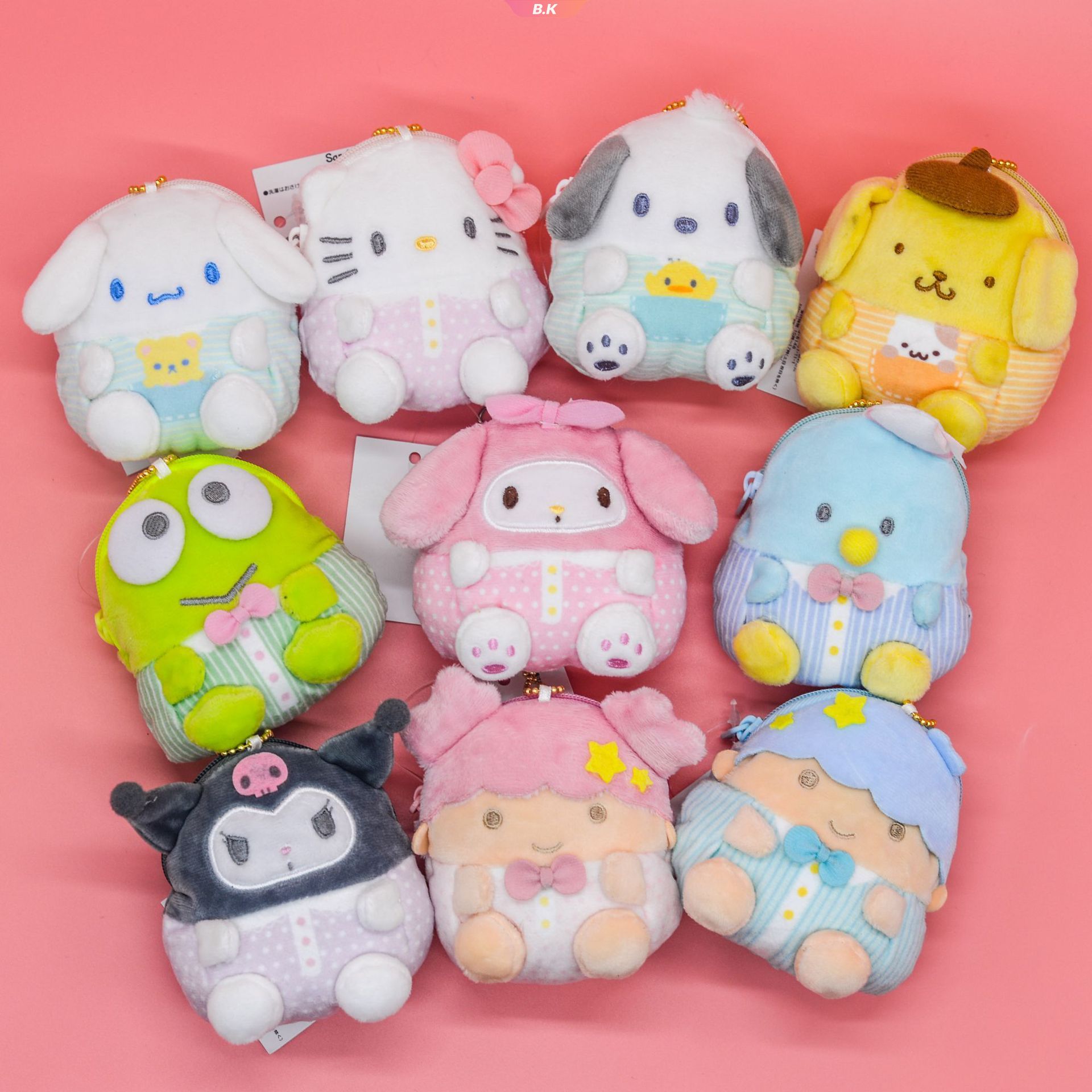 SANRIO HELLOKITTY Set 2 Mô Hình Nhân Vật Phim Hoạt Hình Kuromi My Melody Dễ Thương