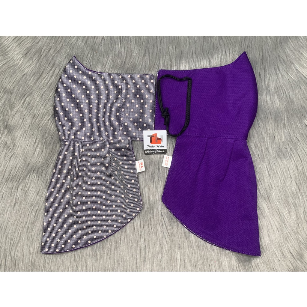 HCM]Combo 5 khẩu trang yếm in 3D bông& bi, thun 4 chiều Vải đẹp chất lượng  giao ngẫu nhiên nhiều màu khác nhau  ảnh tbi