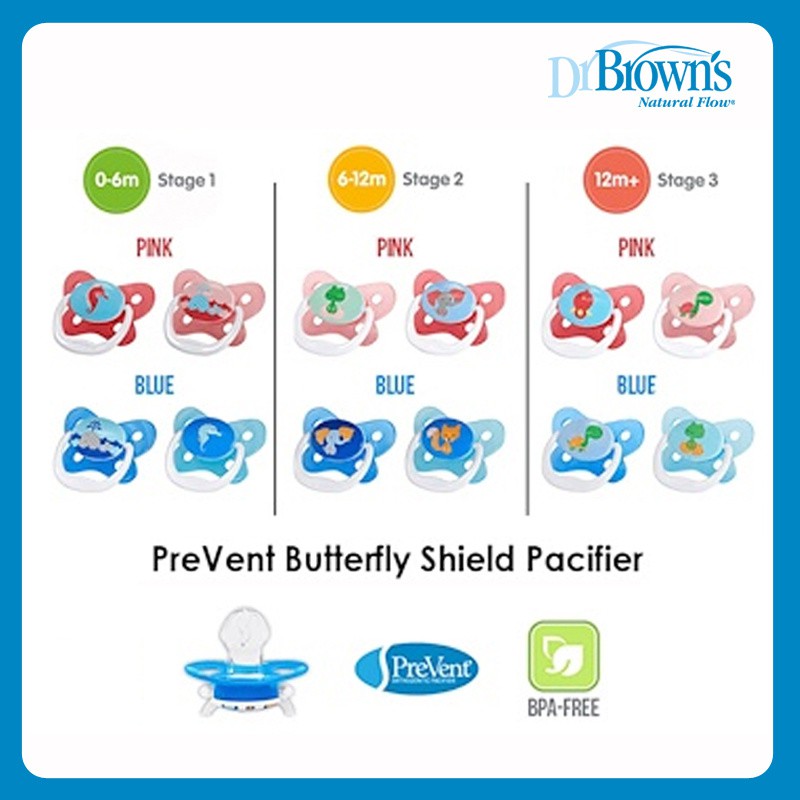 Ty ngậm Dr. Brown's Prevent đơn số 2 từ 6 -18M