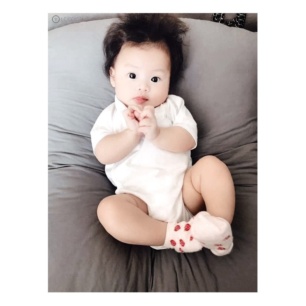LE COON - Bodysuit Cúc Bấm Tay Ngắn | COOL