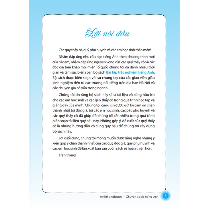 Sách - Bài tập trắc nghiệm tiếng Anh lớp 6 tập 1 - có đáp án