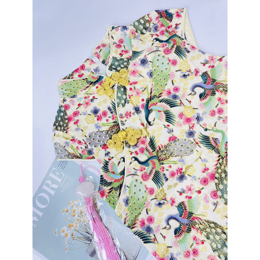 Váy Công Chúa Kiểu Dáng Trung Hoa, Mẫu Hot 2022 - Hàng Quảng Châu Cao Cấp (V8)