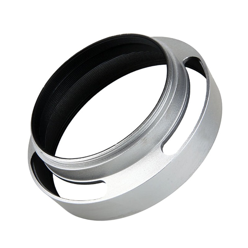 Bang♔ 40.5mm Aluminium Silver Lens Oblique Cover Internal thread Hood For Leica Slr