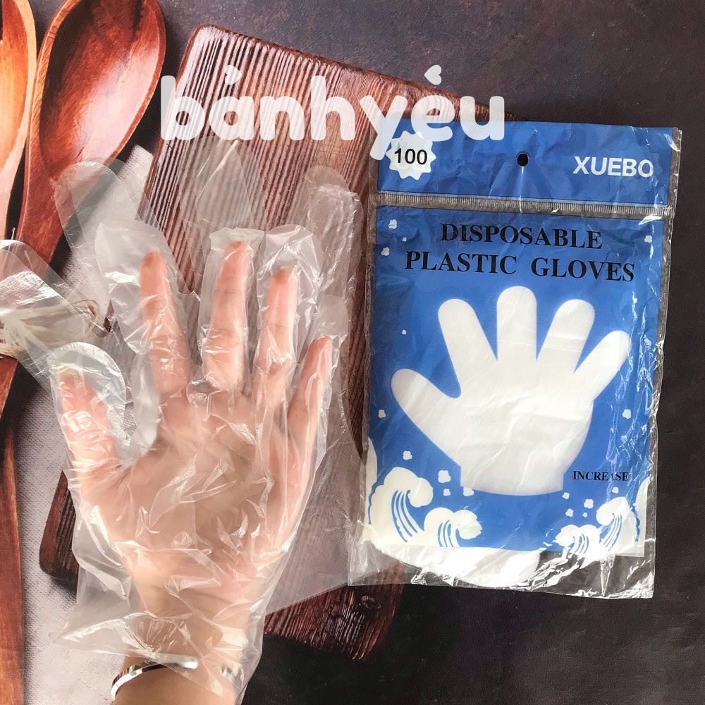 Túi 100 Găng Tay Nilong Dùng 1 Lần Tiện Dụng - DC46