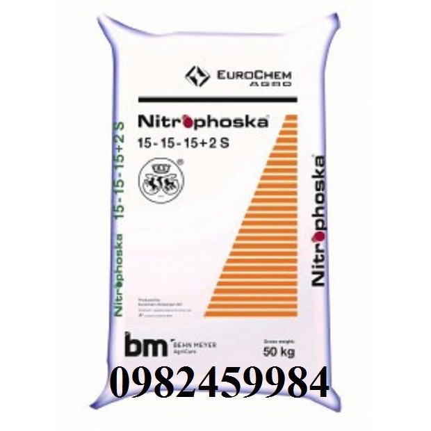 Phân bón NPK Nitrophoska 15-15-15+ 2S nguyên liệu cao cấp từ Châu Âu (1kg)