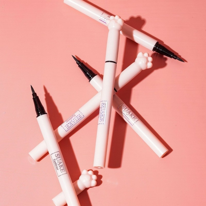 1 Bút Kẻ Mắt Dạng Lỏng Nhanh Khô Chống Mồ Hôi Thiết Kế Dễ Thương