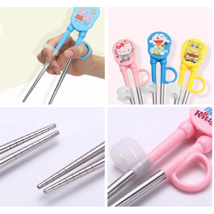 Bộ đũa thìa dĩa ăn dặm 3 chi tiết cho bé