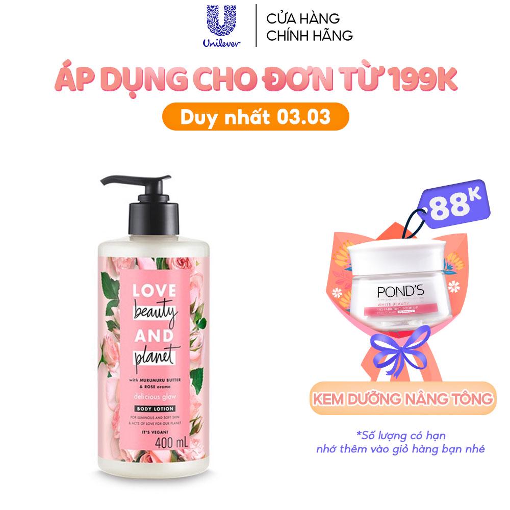 Sữa dưỡng thể làm sáng da Love Beauty And Planet Delicious Glow 400ml #8