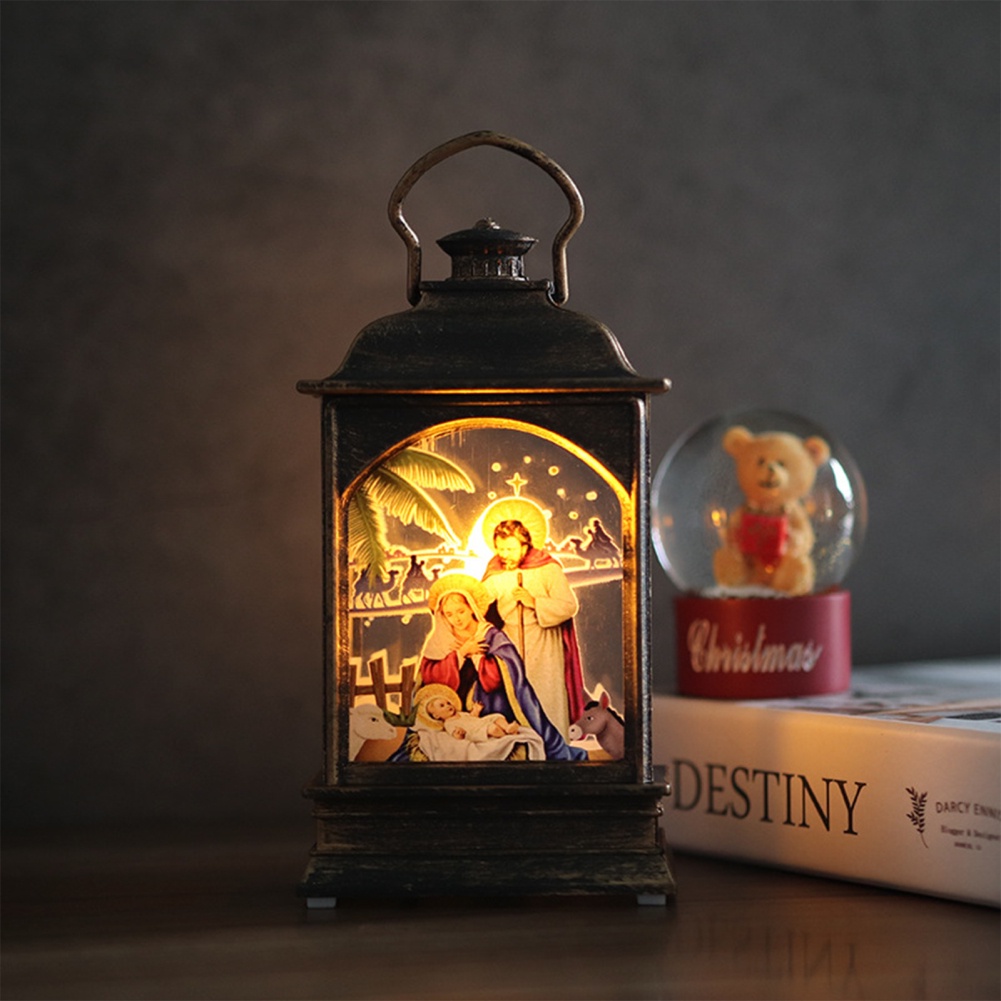 Đèn Trang Trí Giáng Sinh Di Động Sáng Tạo Có Thể Sử Dụng Như Cây Thông Noel Sơn Màu Trong Suốt Bên Nhỏ