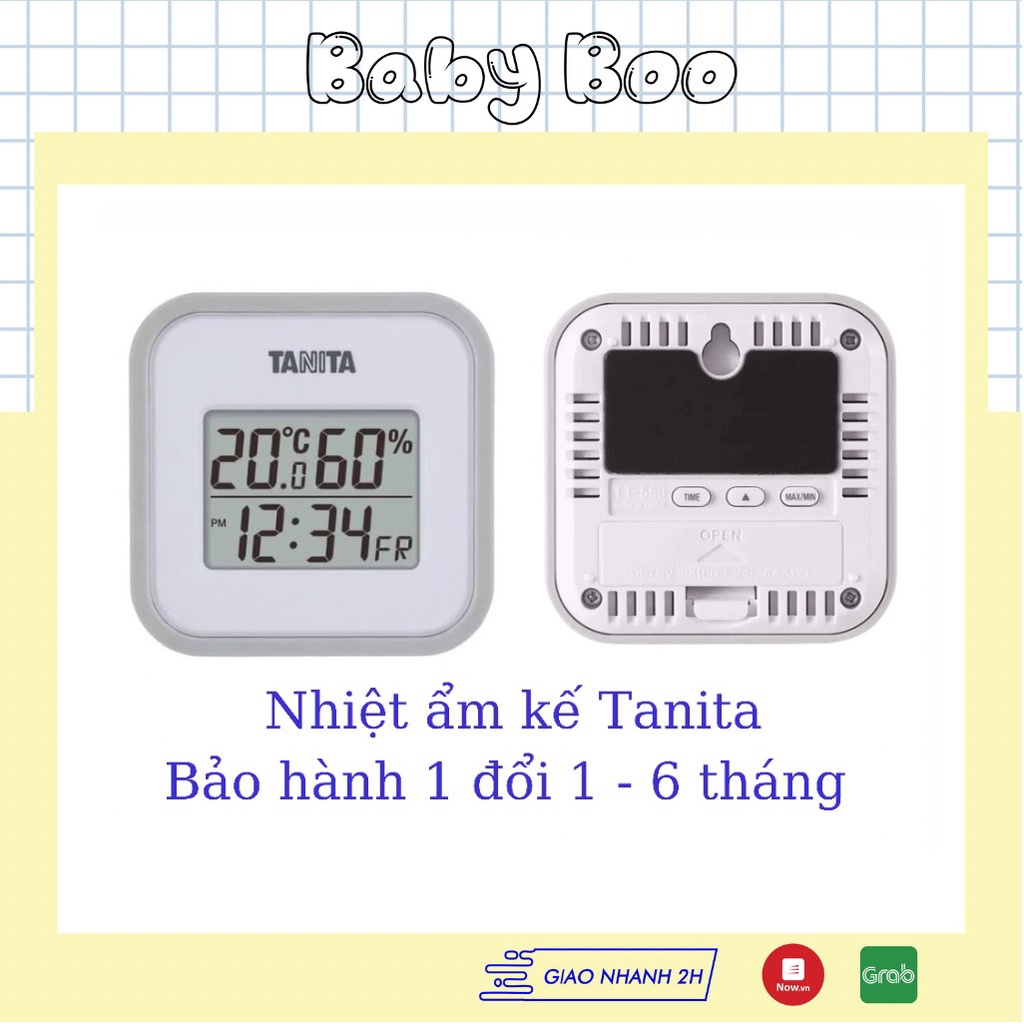 Nhiệt Ẩm Kế TANITA đo nhiệt độ và độ ẩm phòng ngủ [ babyboo ]
