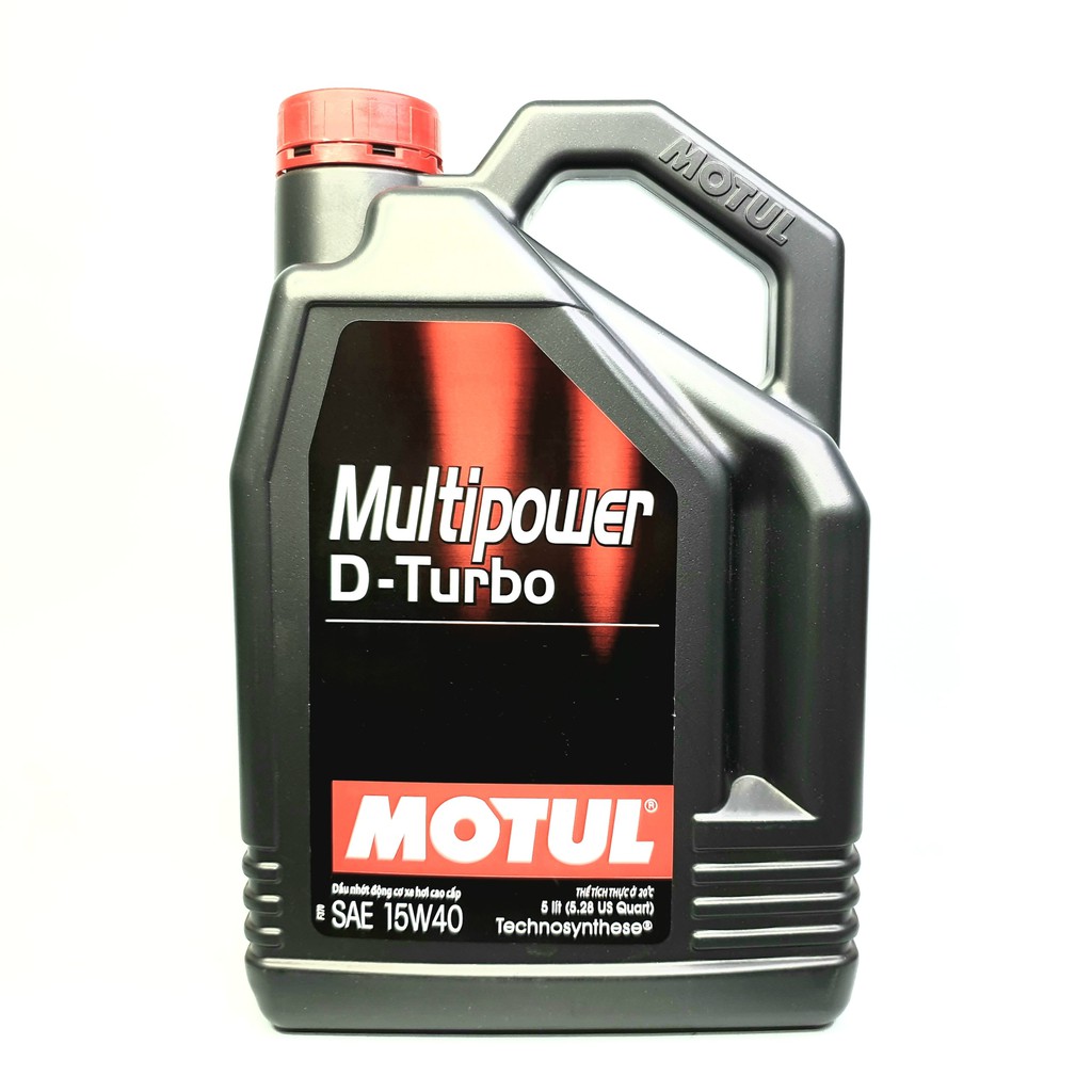 Nhớt ô tô máy dầu cao cấp Motul Multipower D-Turbo 15W40 CI-4 5L