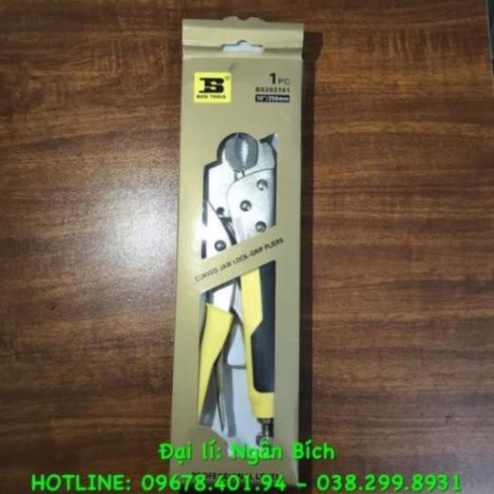 (SIÊU RẺ, SIÊU CỨNG) Kìm chết bosi  mỏ cong 10"(250mm)
