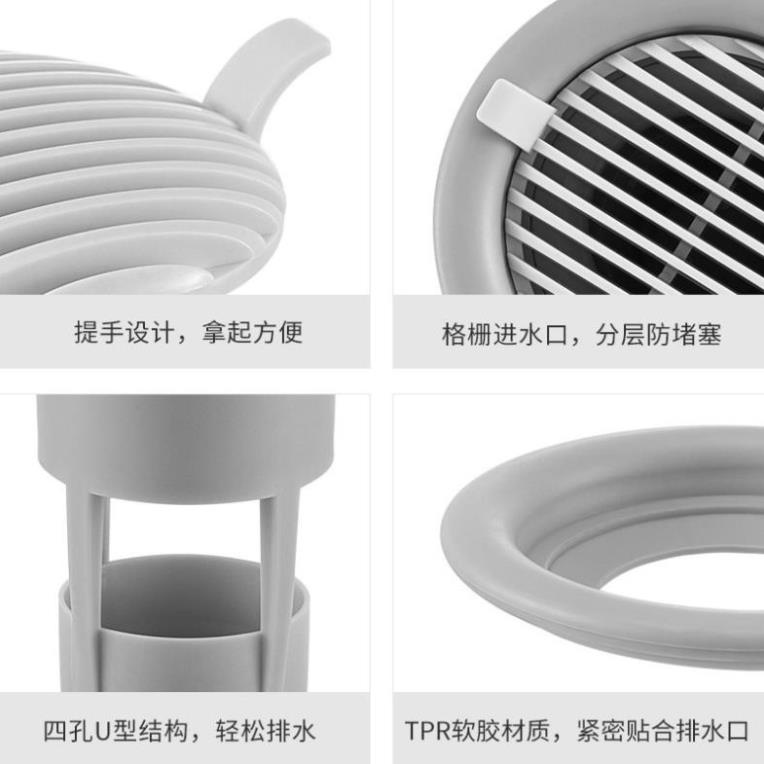 Dụng Cụ Khử Mùi Cống Thoát Sàn, Chống Tắc Cống, Côn Trùng Nhà Vệ Sinh Lõi Nắp Đậy Kín Hàng Loại 1 K170
