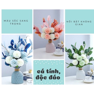 Lọ hoa bồ công anh 8 bông trang trí phòng làm việc, phòng khách, p ngủ,....