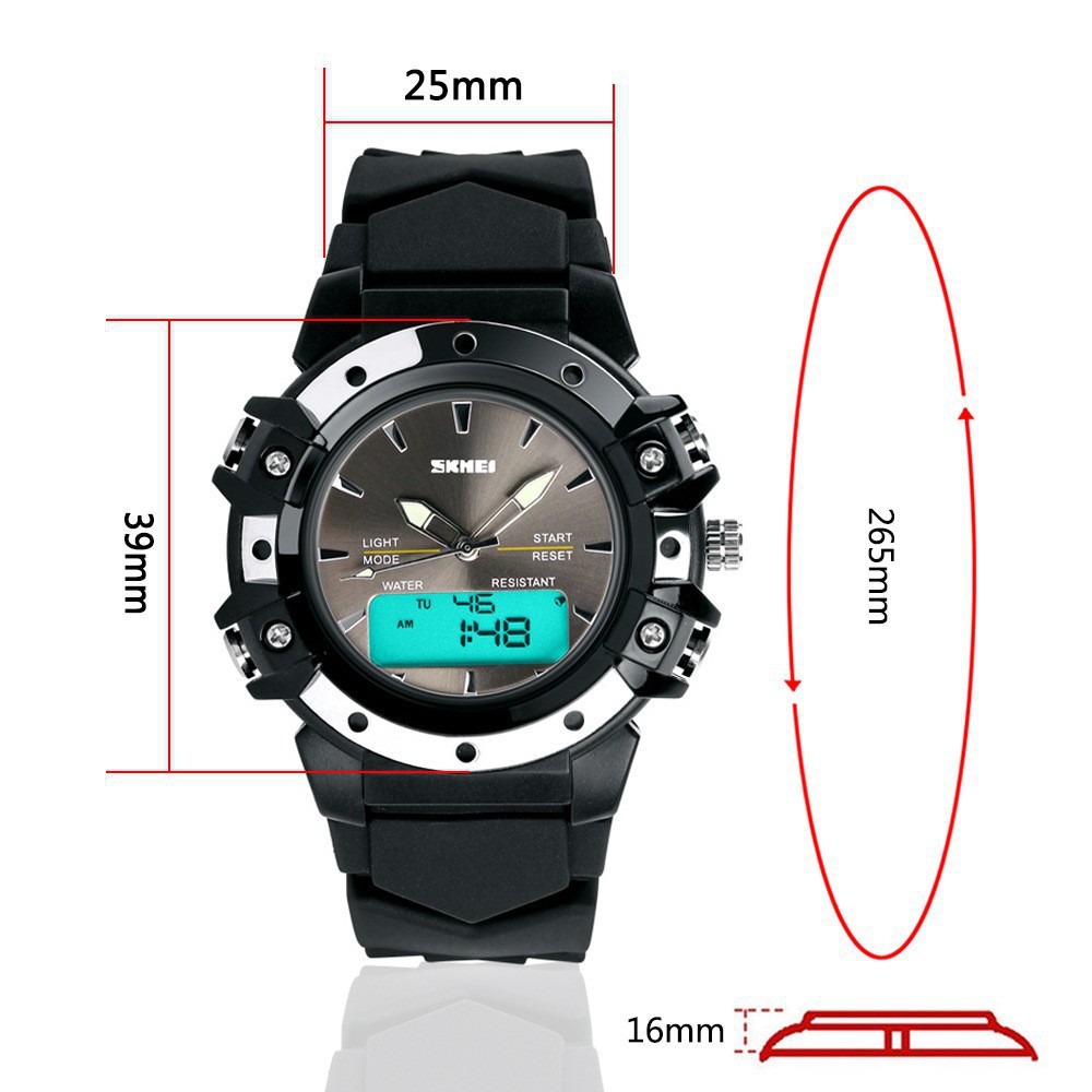 Đồng Hồ Thể Thao SKMEI 0821 Có Màn Hình LED Hiển Thị Hai Thời Gian Kiểu Thể Thao Cho Nam Nữ | BigBuy360 - bigbuy360.vn