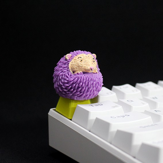 Keycap lẻ hình Cừ Tròn Và Nhím Tròn Siêu dễ thương( Keycap Artisan )