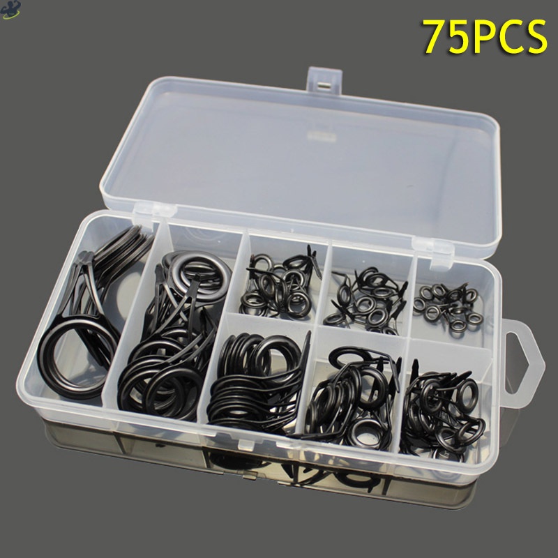 Bộ 75 Khoen Câu Cá Bằng Thép Không Gỉ