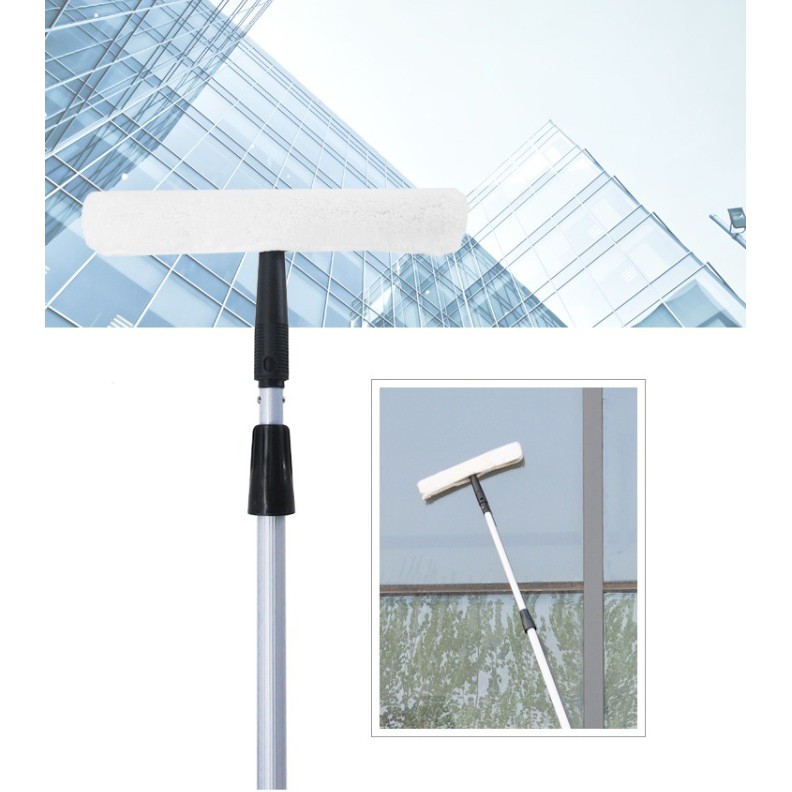 Bộ gạt kinh inox 35cm + 1 bông thỏ 35cm +1 cây nối nhôm 2 khúc 120cm