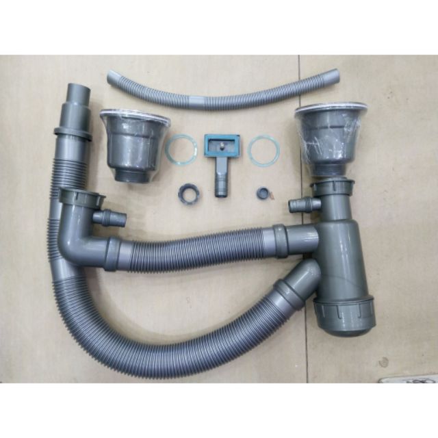 Combo Chậu Rửa Chén Bát INOX SUS 304 WaterA và Xả Chậu Và Rổ