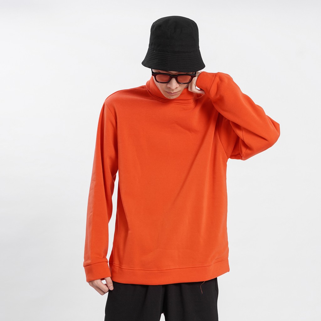 Áo Nỉ CỔ CAO N7 Unisex Trơn Nỉ Dài Tay Oversize Nam Nữ Basic Sweater Form Rộng thời trang Hàn Quốc cá tính nhiều màu | WebRaoVat - webraovat.net.vn